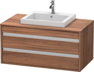 Duravit Ketho Konsolenwaschtischunterbau wandhängend Nussbaum Matt 1000x550x496 mm - KT675507979 KT675507979