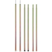 vidaXL Zeltstange Teleskop-Zeltstangen 170-255 cm 2 Stk. Verzinkter Stahl, (2-St)