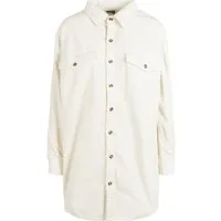 URBAN CLASSICS Kurzarmshirt Urban Classics Damen Ladies Long Corduroy Overshirt (1-tlg)