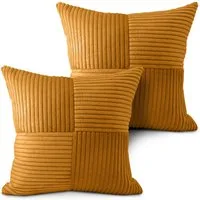Amilian Dekokissen mit Füllung und Kissenbezug - Deko Kissen, Sofakissen, Zierkissen, (2 Stück), 40x40 cm, Kopfkissen mit Kissenfüllung