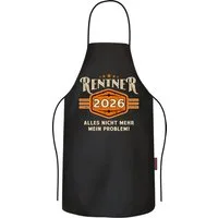 LOBO NEGRO® Grillschürze Rente, Abschied oder Ruhestand 2026 - Nicht mehr mein Problem