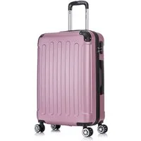 Flexot Hartschalen-Trolley F-2045 Kofferset, 360° Rollen, robuster Reisekoffer, Bordcase, 4 Rollen, Robuster und moderner Koffer mit vier 360° Rollen und Zahlenschloss