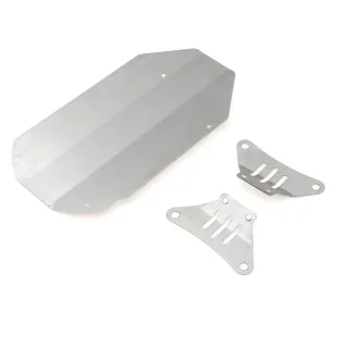 304 Stainless Steel Chassis Front And Rear Guards Scratch-Resistant And Anti-Scratch Plates for 1/10 TAMIYA TT02 RC Car
