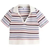 Next Poloshirt Kurzärmeliges Poloshirt in Strickoptik (1-tlg)