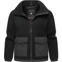 Ragwear Plüschjacke Arctika Flauschige Übergangsjacke aus Teddyfleece