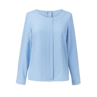 Brook Taverner - "Roma" Bluse für Damen Langärmlig (Himmelblau)