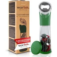 wortek Flaschenöffner Getränkeöffner mit Auffangbehälter Bieröffner (Set, 2-tlg), Geschenk für Männer und Bierliebhaber Biergeschenk
