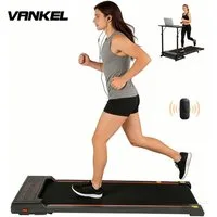 Vankel Laufband Laufband für Zuhause, Walking Pad, mit Steigung 6%, 1–6 km/h (mit LED Display, Fernbedienung), bis 110 kg, Leises Laufband für Zuhause & Büro