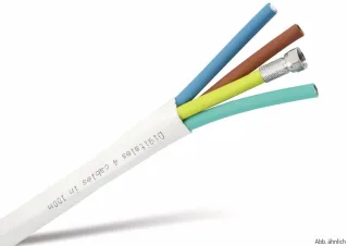 S-IMPULS Quattro-Koaxialkabel, 25 m, weiß, 4 x 6,8 mm, CCS, 75 Ω