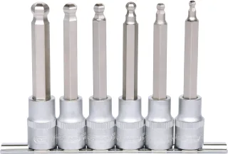 KS Tools 1/2" Bit-Stecknuss-Satz Innensechskant, 6-tlg - 911.1650