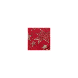 Jacquard "Sternenhimmel", rot/gold