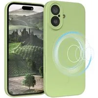 EAZY CASE Handyhülle für Apple iPhone 17 Hülle Silikon 6,3 Zoll, Schutzhülle MagSafe kompatibel Anti-Slip Oberfläche kratzfest Grün