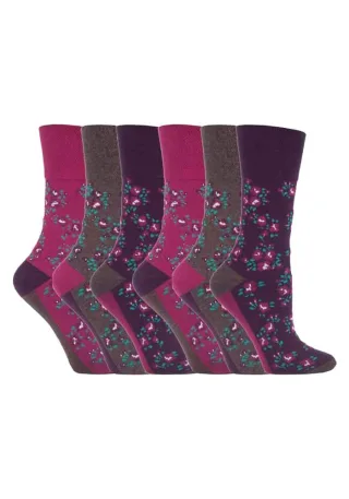 Gentle Grip - 6 Paar Damen Gentle Grip nicht elastische Socken - GG58