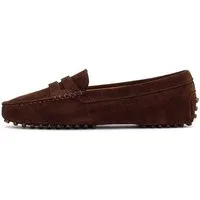 Derimod Loafer aus Veloursleder Loafer Echtes Wildleder, Lederfutter, TPU-Sohle, Slip-on-Design
