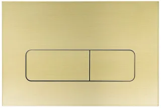 Neuesbad CONTROL BUTTON SLIM für WC Vorwandelement SLIM Gold Gebürstet NB1DECSTR51P1