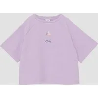 s.Oliver Kurzarmshirt T-Shirt Light Felpa Oversize T-Shirt mit Front- und Rückenprint
