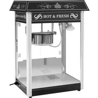 Royal Catering Popcornmaschine Popcornmaker 1500 W 5 kg/h schwarz Popcornautomat Teflonbeschichtung