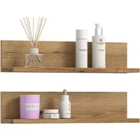 welltime Wandregal VANN, 2er Set Wandboard, inkl. Montagematerial zur Wandmontage