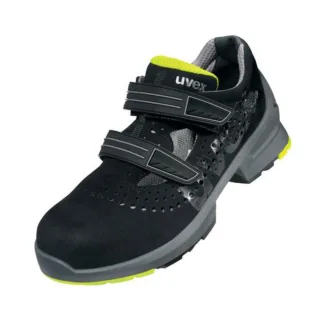 uvex 1 Sicherheitsschuh S1 Sandale gelocht schwarz/gelb 52 - 8542852