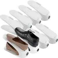 WENKO Schuhstapler Modell Schuhhalter, platzsparend, stapelbar, mit Griffloch für leichtes Entnehmen