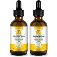 ALIVER Körperöl Gesichtsöl Hautöl Vitamin E Öl Hautstraffung Narbenreduzierung, 2-tlg., Anti-Falten, Anti Aging, Feuchtigkeit, Hautpflege