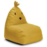 Lumaland Sitzsack Kinder Tier Chick Kissen 80x75x75 cm, niedliches Kindersitzkissen, Wow Effekt im Kinderzimmer, pflegeleicht