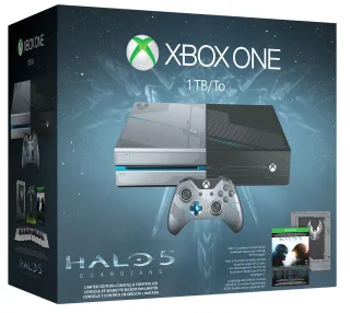 Microsoft Xbox One 1TB Halo Limited Edition [inkl. Halo 5 + Wireless Controller] schwarz/grau