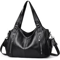 FOUORTUNATE-BEE Handtasche Große Damen-Shopper Tasche im Retro-Stil für Alltag & Arbeit, Vintage Umhängetasche für Damen, ideal für Reisen & Shopping