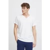 Blend T-Shirt BHAshton split neck tee mit Deko-Knopfdetail am Ausschnitt