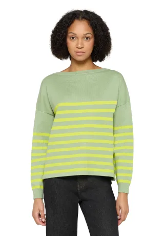 CARTOON - Strickpullover Green/Yellow - Gr. - 40