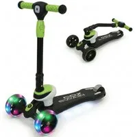 Cox Swain Dreiradscooter COX SWAIN Kinderroller FLEX 3-Rad mit LED-Leuchtrollen, klappbar, Sicherer 3-Rad Scooter mit LED-Rollen, klappbar & höhenverstellbar.