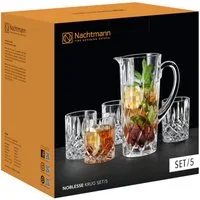 Nachtmann Gläser-Set Noblesse Krug Set 5tlg., Kristallglas