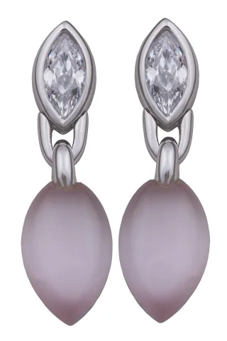 Orphelia Damen 925 Sterling Silber Tropfenohrringe - Silber ZO-5915