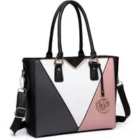 Miss Lulu Handtasche Handtasche Damen V-förmig – Große Schultertasche für Büro & Arbeit