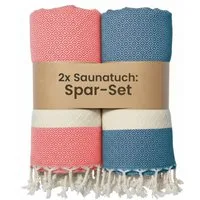 furora HOLIDAY Saunatuch Saunahandtuch Saunatuch Damen + Herren, Hamamtuch groß 100x200 XXL