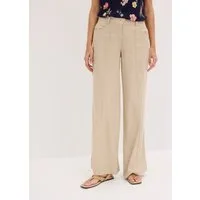 bonprix Palazzohose aus Leinen und Viskose, Loose Fit, eleganter Stil
