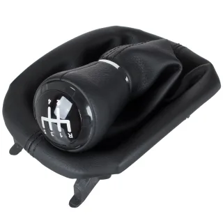 5-Gang Schaltknauf + Schaltmanschette + Rahmen 12mm Öffnung für Audi A3 8L ab 1996-2003