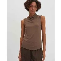 someday Shirttop Kanorie Wasserfallkragen für einen eleganten Fall