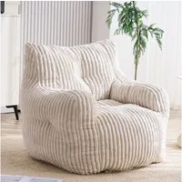 OKWISH Sitzsack Relaxsessel Sofa (gesteppter Schaumstoff-Sitzsack mit Cordstoff-Bezug, 1 St., 94*100*70cm)