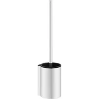Keuco WC-Garnitur Plan mit Metallgehäuse, verchromt, mit Kunststoffeinsatz schwarz, Made in Germany, Wandmontage
