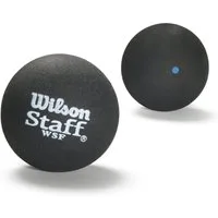 Wilson Squashball Staff (blauer Punkt, Speed schnell) schwarz - 1 Ball