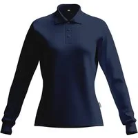 Qualitex Workwear Poloshirt Poloshirt Damen Langarm – atmungsaktiv & nachhaltig Polo Shirt (1-tlg) Damen Poloshirt langarm aus Tencel – bequem, robust & vielseitig