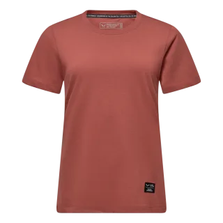 SALEWA - Eagle Logo Patch T-Shirt Damen - Rot (Gr.36)