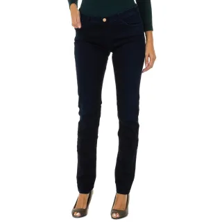 Lange Stretch-Denim-Hose für Damen 6Y5J28-5D2DZ