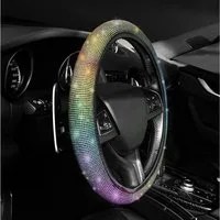LuxusKollektion Lenkradbezug Lenkradbezug Glitzer Universal Auto Rhinestones Frauen Bunt