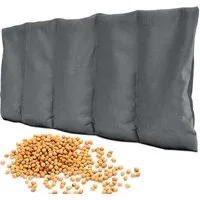Amilian Kirschkernkissen 55x20 cm - Wärmekissen & Kältekissen für Mikrowelle, Kirschkernkissen für Mikrowelle, Füllung: 100% Kirschkerne, Körnerkissen Nacken Schulter