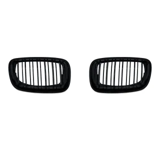 Kühlergrill DOPPELRIPPE Schwarz Glanz für BMW X5 E70 2007-2013