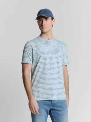 No Excess - T-Shirt Crewneck Multi Coloured Melange cloud - Gr. - S