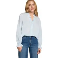 Zero Klassische Bluse Damen mit Rüschen