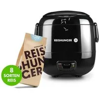 Reishunger Reiskocher Starter Set für 1-2 Portionen im Vorteils-Set mit 8 Reissorten